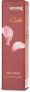 L'amande - Deodorante Donna Spray Senza Alcool E Sali Di Alluminio, Delicato E Naturale Per Pelli Sensibili, Deodorante Donna Idratante Ed Emolliente, Note Di Rosa, Gelsomino E Violetta - Calla 100 Ml