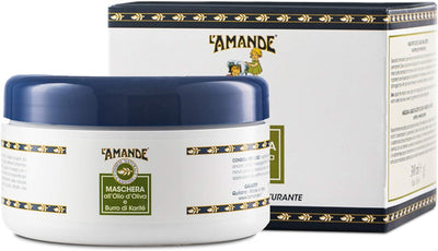 L'amande - Maschera per Capelli All'olio D'oliva E Burro Di Karite' - Nutriente E Ristrutturante 300 ml