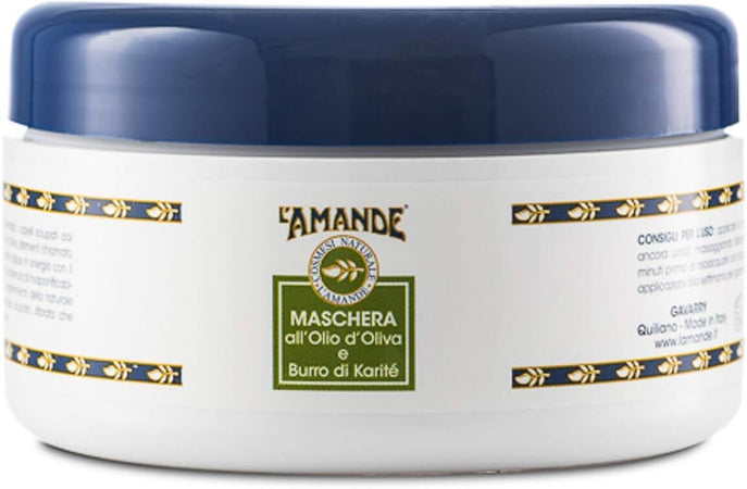 L'amande - Maschera per Capelli All'olio D'oliva E Burro Di Karite' - Nutriente E Ristrutturante 300 ml