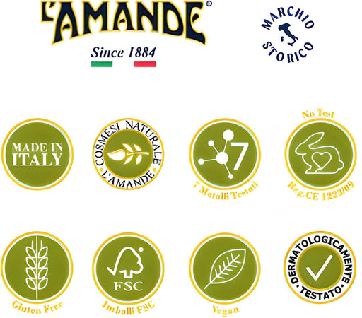 L'amande - Maschera per Capelli All'olio D'oliva E Burro Di Karite' - Nutriente E Ristrutturante 300 ml