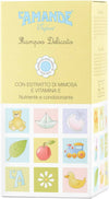 L'amande - Shampoo Bambini E Neonati Con Vitamina E Ed Estratto Di Mimosa, Gel Detergente Neonato Delicato E Idratante Per Pelli Sensibili, Sapone Liquido Capelli Morbidi E Vellutati - Enfant, 200 Ml