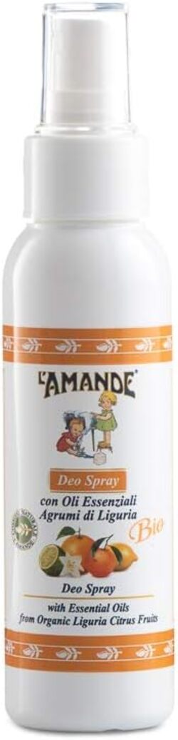L'amande Deo Spray Bio Con Oli Essenziali Agrumi Di Liguria 100 Ml