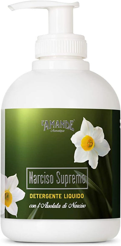 L'amande Narciso Supremo Detergente Liquido per Mani E Corpo 300 Ml