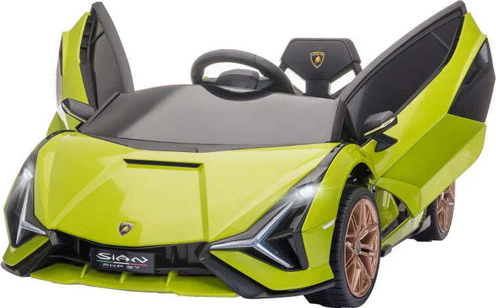 Lamborghini-Macchina-Elettrica-per-Bambini-12V-con-Fari-e-Musica,-Telecomando-e-Velocità-3-5km/h,-Età-3-5-Anni,-108x62x40cm,-Verde-NB9370-171V90GNNB9