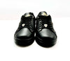 LAMBORGHINI Sneakers tennis in pelle nera e oro