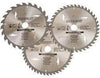 Lame per seghe circolari in TCT da 24, 40, 48 denti 3 p.zi 230 x 30 anelli 25 20 e 16 mm