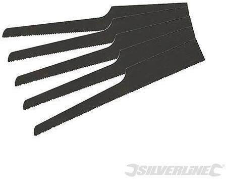 Lame per seghetti pneumatici 5 pezzi Silverline 95x12mm