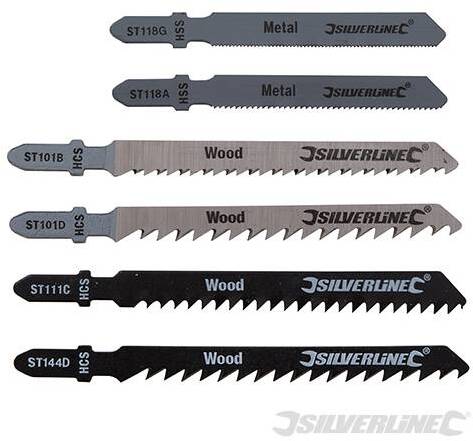 Lame per seghetto alternativo a raccordo universale Silverline 30 pezzi