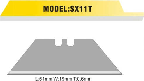 Lame trapezoidali di ricambio per cutter (SX 792 - SX 12 6) - Artiglio - conf. 10 pezzi Fai da te/Utensili elettrici e a mano/Utensili a mano/Coltelli/Coltelli multiuso Eurocartuccia - Pavullo, Commerciovirtuoso.it