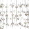 Lampadario decorativo a cascata  sfere LED bianco caldo per decorazioni