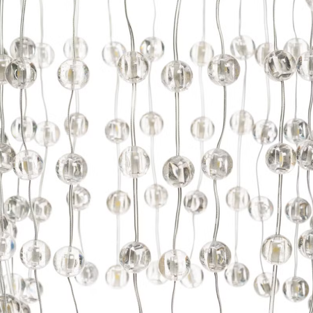 Lampadario decorativo a cascata  sfere LED bianco caldo per decorazioni