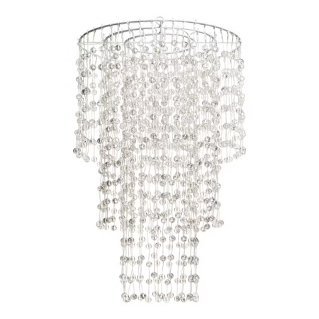 Lampadario decorativo a cascata  sfere LED bianco caldo per decorazioni