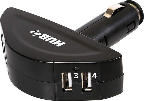 Lampa-38961-Spinotto-Accendisigari,-12/24V-Snodato-con-4-Porte-USB