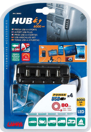 Lampa-38962-Plafoniera,-12/24V-4-Porte-USB