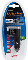 Lampa-39022-Trasformatore-Dual-Amp-con-Presa-USB,-12/24V
