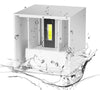 Lampada 12w COB LED Cubo Applique Parete 220V Luce Biemissione 1200lm Regolabile IP65 Illuminazione/Illuminazione per esterni/Lampade da parete Zencoccostore - Formia, Commerciovirtuoso.it