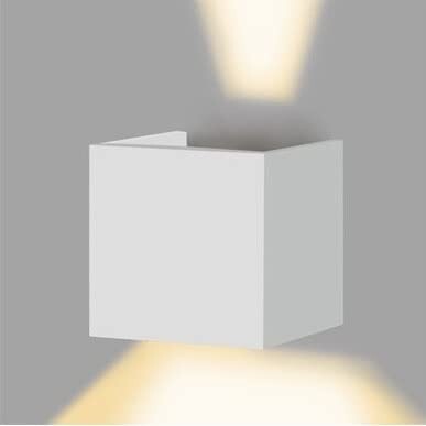Lampada 12w COB LED Cubo Applique Parete 220V Luce Biemissione 1200lm Regolabile IP65 Illuminazione/Illuminazione per esterni/Lampade da parete Zencoccostore - Formia, Commerciovirtuoso.it