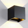 Lampada 12w COB LED Cubo Applique Parete NERO 220V Luce Biemissione 1200lm Regolabile IP65 Illuminazione/Illuminazione per esterni/Lampade da parete Zencoccostore - Formia, Commerciovirtuoso.it