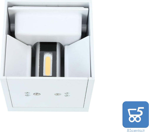 Lampada 12W da Parete LED Angolo Visualizzazione Regolabile Applique Esterni IP65 10CM 6000K