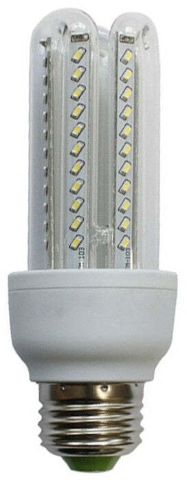 LAMPADA A LED 4 TUBI TRASPARENTE E14/E27 LUCE 360° 9W
