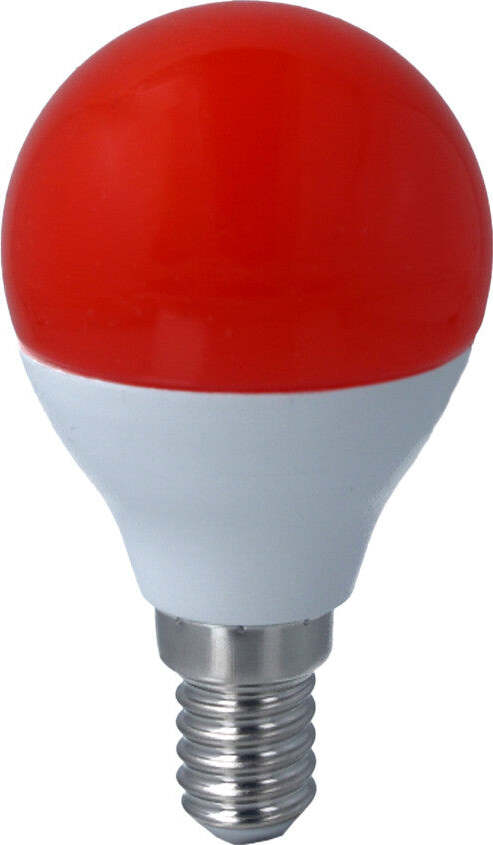 Lampada-A-Led-E14-G45-4W-220V-Colore-Red-Rosso-Ledlux