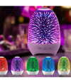 Lampada A Led Luce Notte 3d Cassa Bluetooth Integrata Effetto Fuochi Artificio