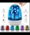 Lampada A Led Luce Notte 3d Cassa Bluetooth Integrata Effetto Fuochi Artificio