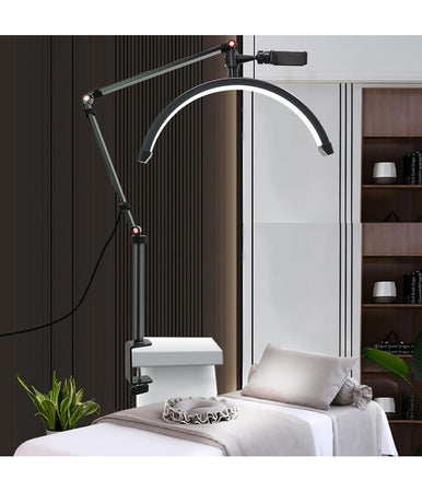 Lampada A Led Per Extension Ciglia Da 16" Con Supporto Telefono Unghie Tatuaggi