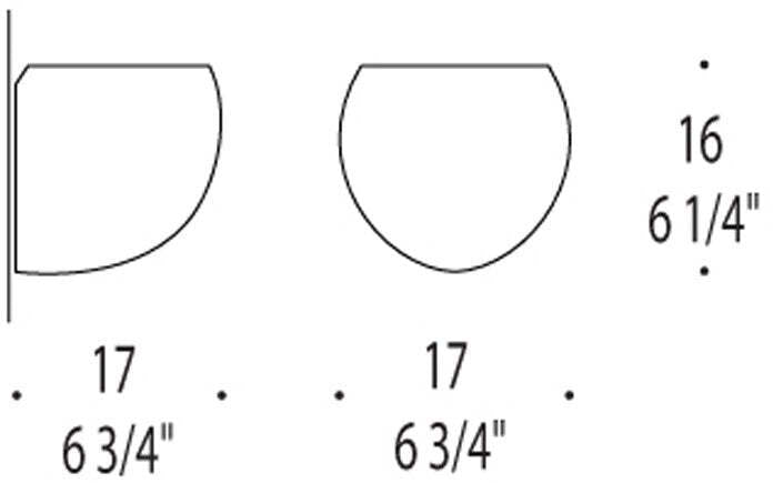 Lampada a parete Leucos Golf P1