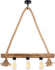 Lampada a sospensione 3x attacco E27 Rurale Legno & Corda Sheen Illuminazione/Illuminazione per interni/Lampadari lampade a sospensione e plafoniere/Lampade a sospensione Scontolo.net - Potenza, Commerciovirtuoso.it