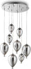 Lampada-A-Sospensione-8-Luci-Clown-In-Metallo-E-Palloncini-In-Vetro-Cromato