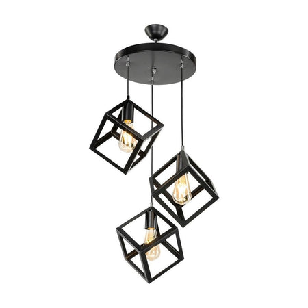 Lampada a sospensione Agatha MDL3790 3 cubi nero