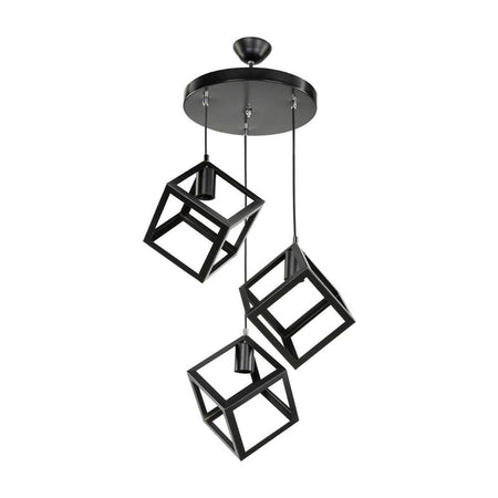 Lampada a sospensione Agatha MDL3790 3 cubi nero