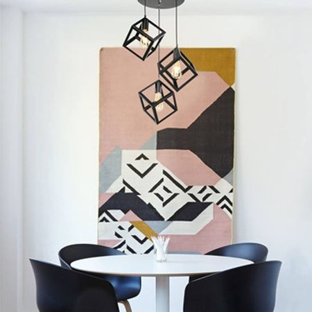 Lampada a sospensione Agatha MDL3790 3 cubi nero