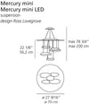 Lampada a sospensione Artemide Mercury Mini Sospensione LED 3000K