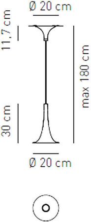 Lampada a sospensione Axo Light Sp Nafir 1