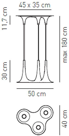 Lampada a sospensione Axo Light Sp Nafir 3