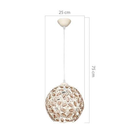 Lampada a sospensione Badem ASZ0993 in vetro soffiato