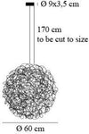 Lampada a sospensione Catellani & Smith Fil de Fer 50