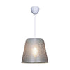 Lampada a sospensione Conic ASZ0777 in tessuto grigio