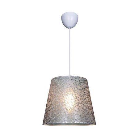 Lampada a sospensione Conic ASZ0777 in tessuto grigio