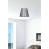Lampada a sospensione Conic ASZ0777 in tessuto grigio