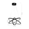 Lampada a sospensione Costana tre cerchi Led MDL4236