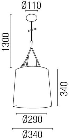 Lampada a sospensione Faro Tree