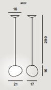 Lampada a sospensione Foscarini Gregg Midi