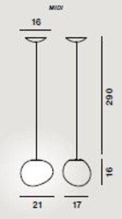 Lampada a sospensione Foscarini Gregg Midi