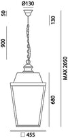 Lampada a sospensione Il Fanale Quadro grande