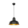 Lampada a sospensione Kumbet MDL3053 metallo nero interno oro