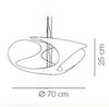 Lampada a sospensione Kundalini Clover White