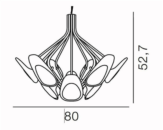 Lampada a sospensione Kundalini Peacock
